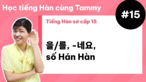[ Tiếng Hàn sơ cấp 15 ] 을/를, -네요, số Hán Hàn