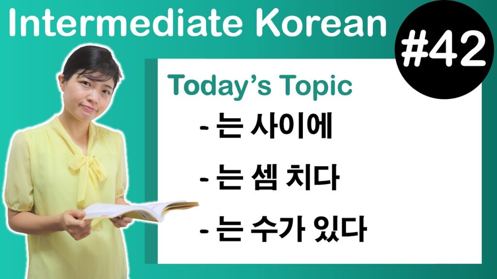 [ Intermediate Korean 42 ] -는 사이에, -는 셈 치다, -는 수가 있다 | Tammy Korean ...